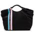 Borsa a mano nera con strisce multicolore Swish Jeans, Borse e accessori Donna, SKU b512000221, Immagine 0